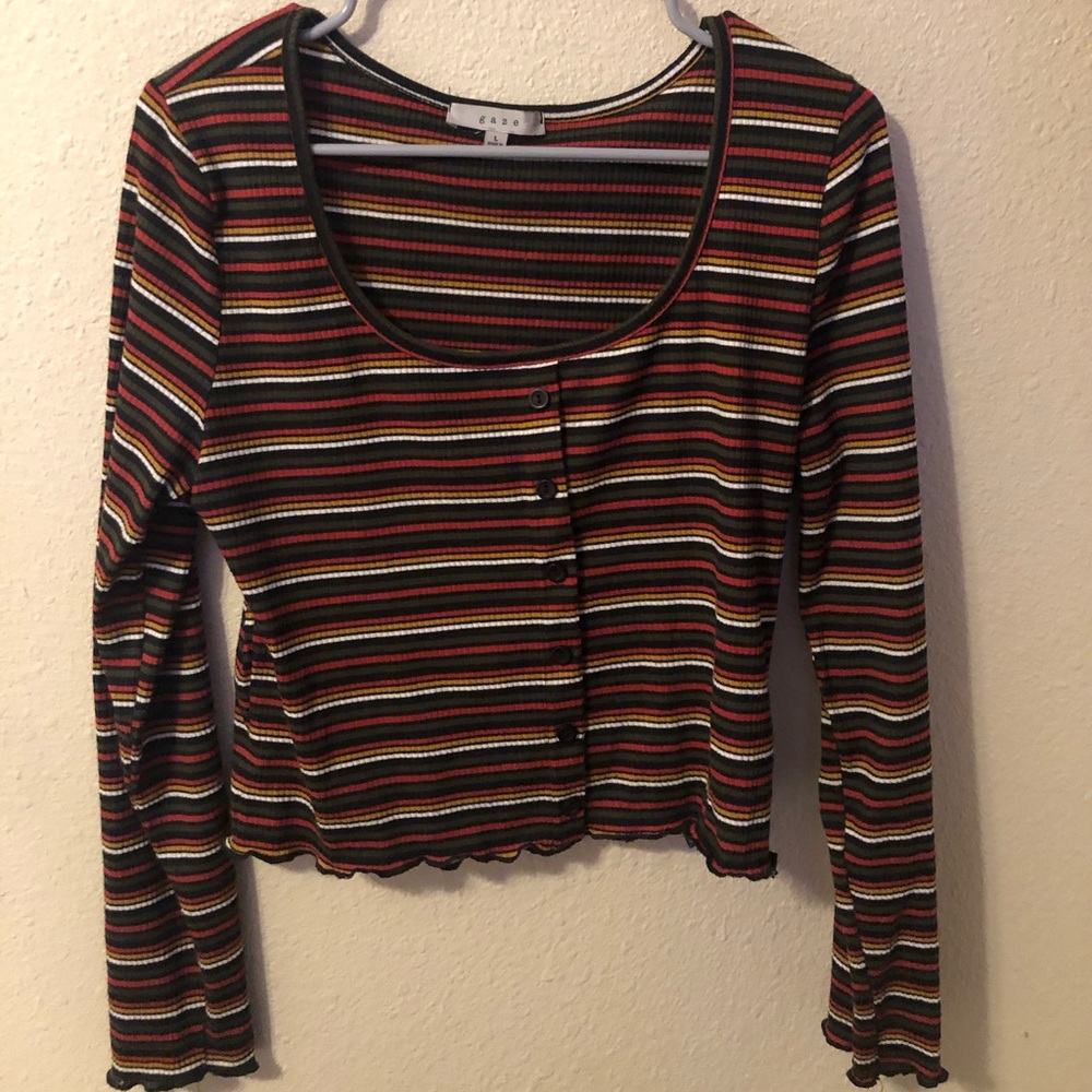 Cropped Long Sleeve Shirt
